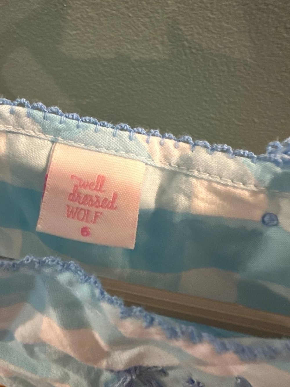 Well Dressed Wolf Summer Cheer Blue Check (Size:6) - Picture 2 of 4